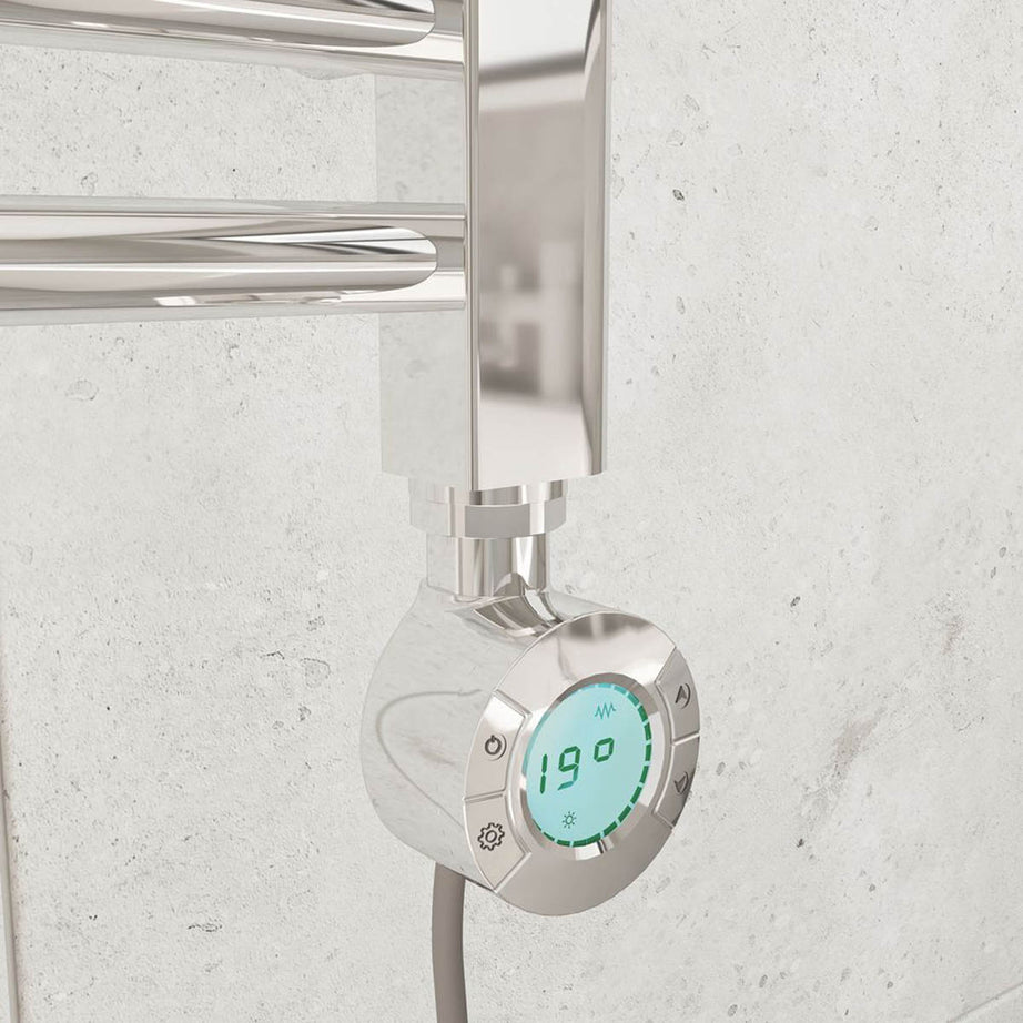 Flomasta Electric Towel Rail Radiator Chrome Flat Bathroom Warmer 160x50cm - Image 3