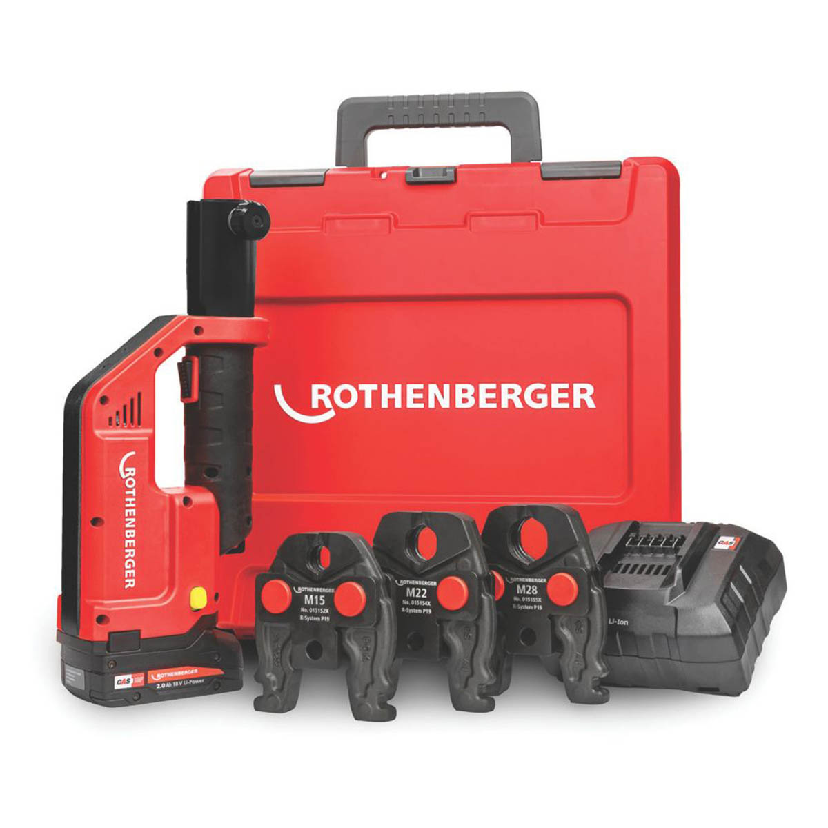 Rothenberger Press Machine Cordless 18V 2.0Ah CompactIIIMSet Pipe Fitting Tool - Image 1