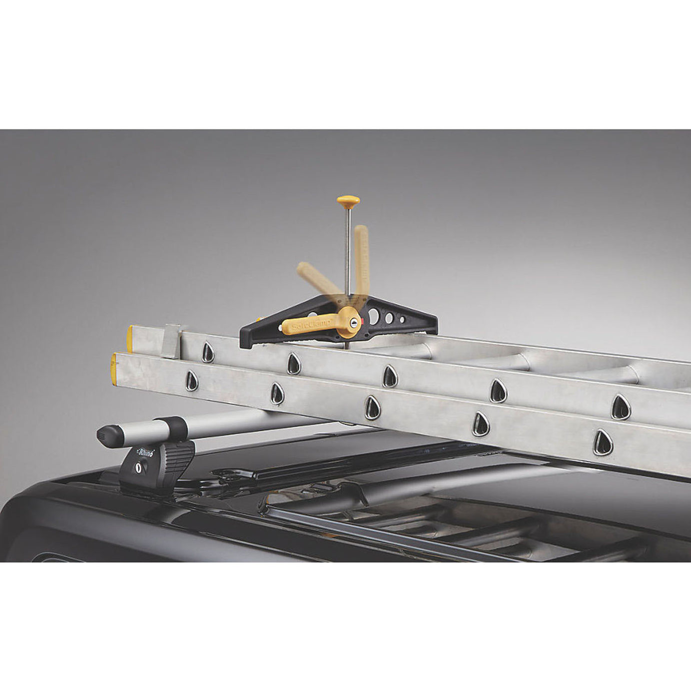 Rhino Roof Rack Clamps Pair 2 Locking Keys Lockable Roof Bar Ladder Clams - Image 2
