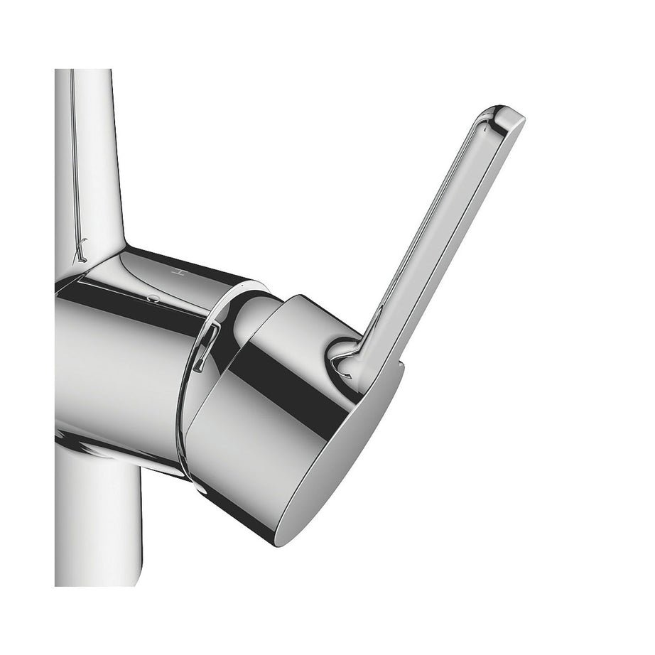 Kitchen Sink Tap Mono Mixer Single Lever Pull Out Chrome Contemporary Faucet - Image 2