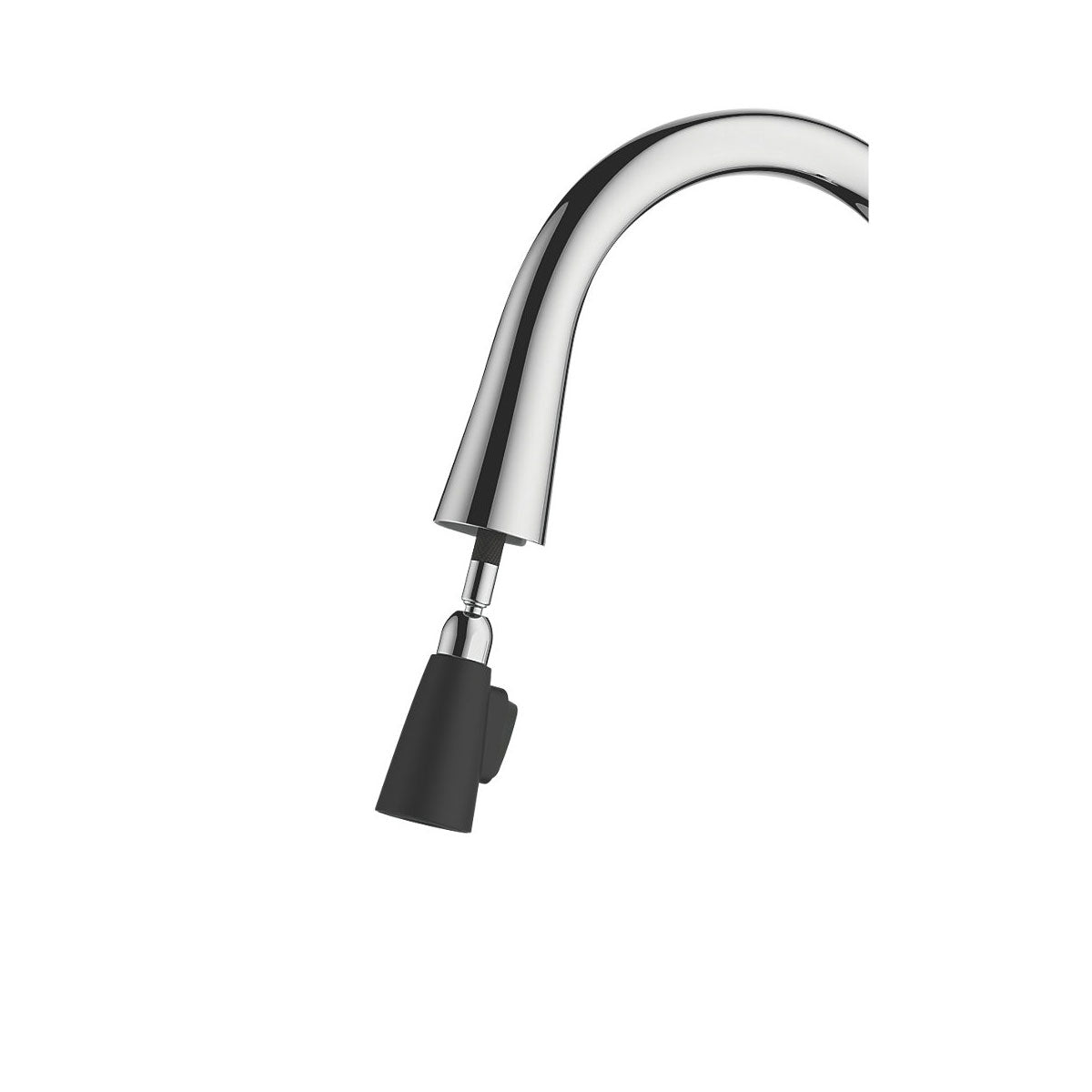Kitchen Sink Tap Mono Mixer Single Lever Pull Out Chrome Contemporary Faucet - Image 3