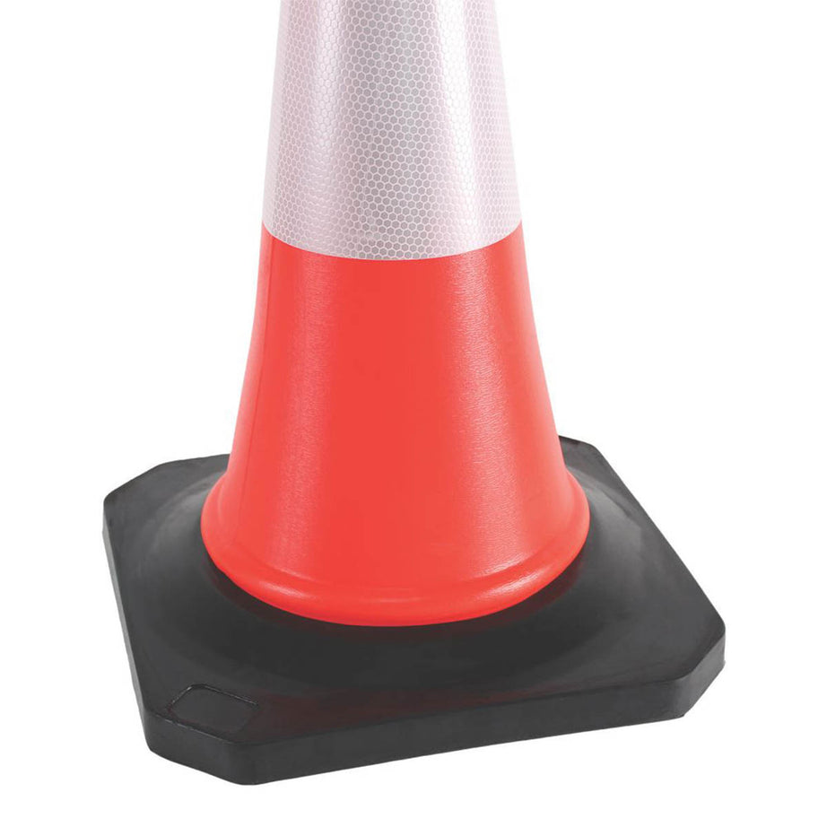 Traffic Safety Cone Barrier04 Orange Reflective Durable Visible 500mm 5 Pack - Image 3