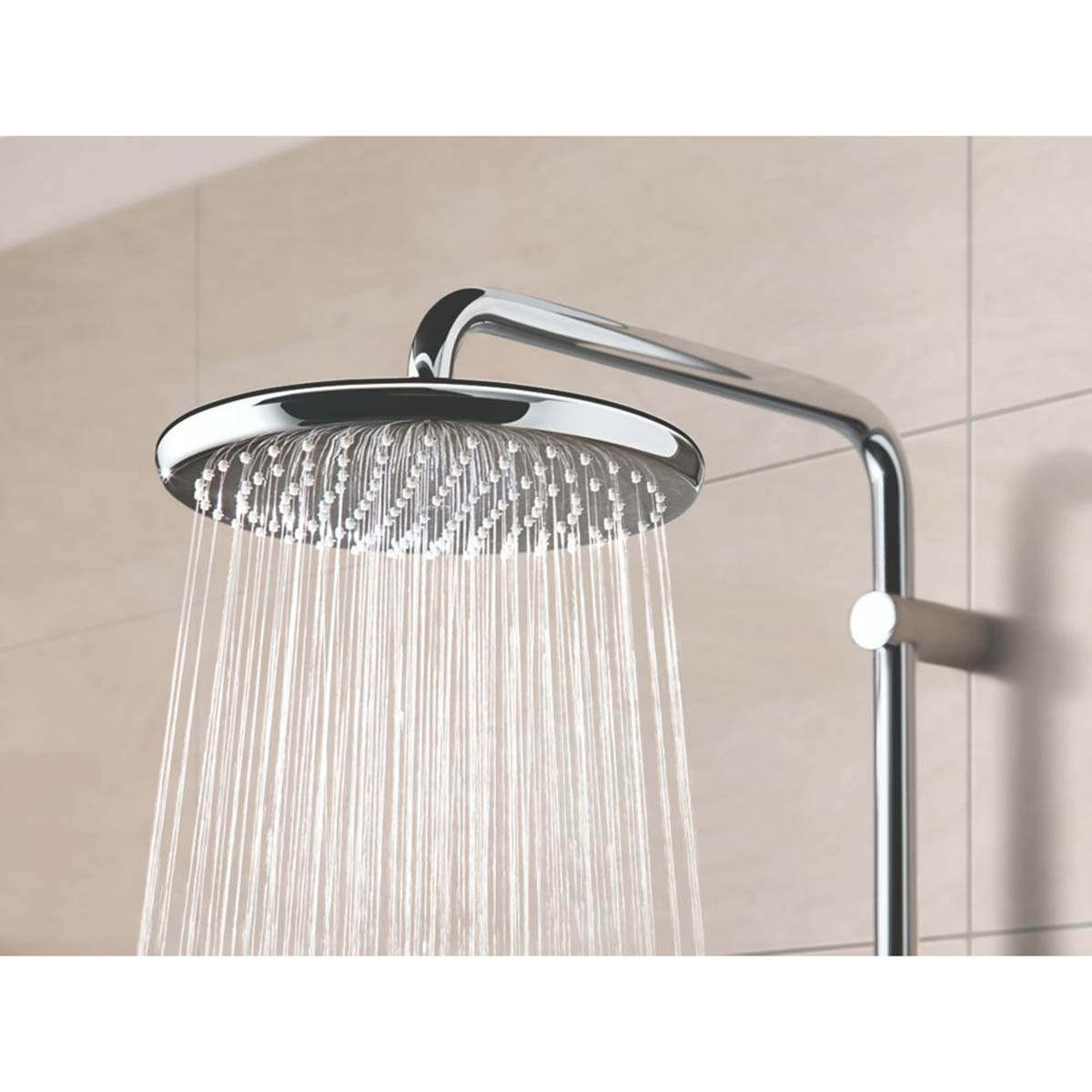 Grohe  Shower Head Round Vitalio Start 250 Adjustable Chrome Single-Spray 250mm - Image 2