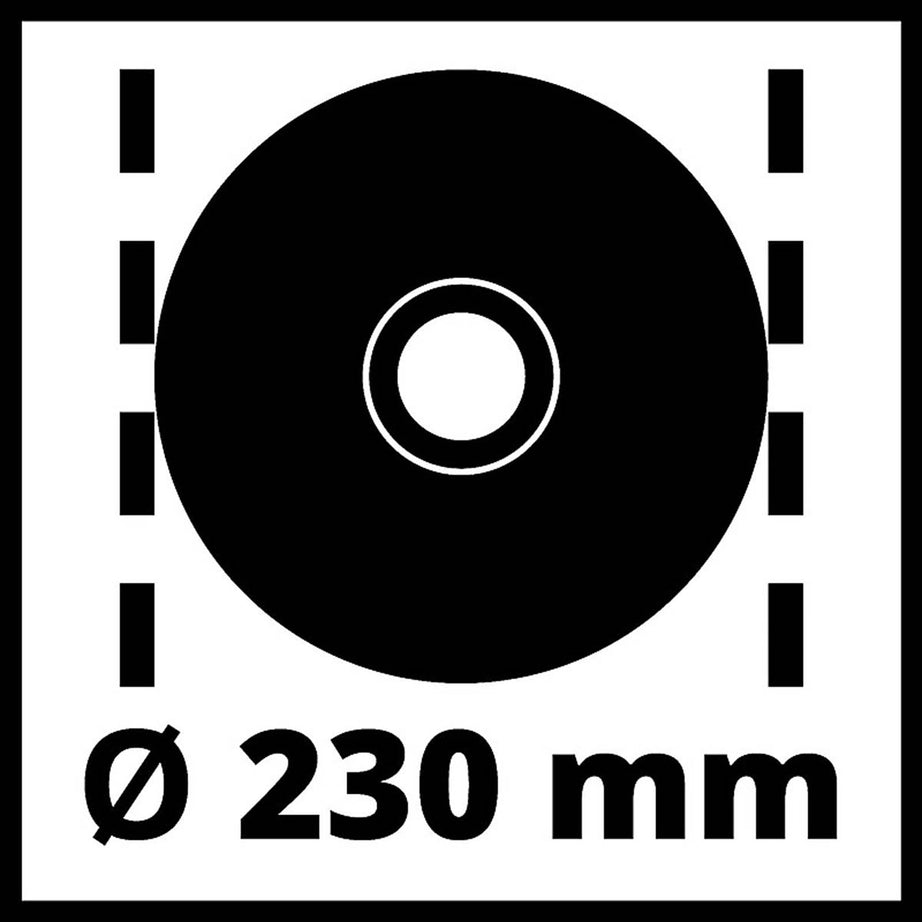 Einhell Angle Grinder Electric TE-AG230 230mm Soft Grip Compact Powerful 2350W - Image 6