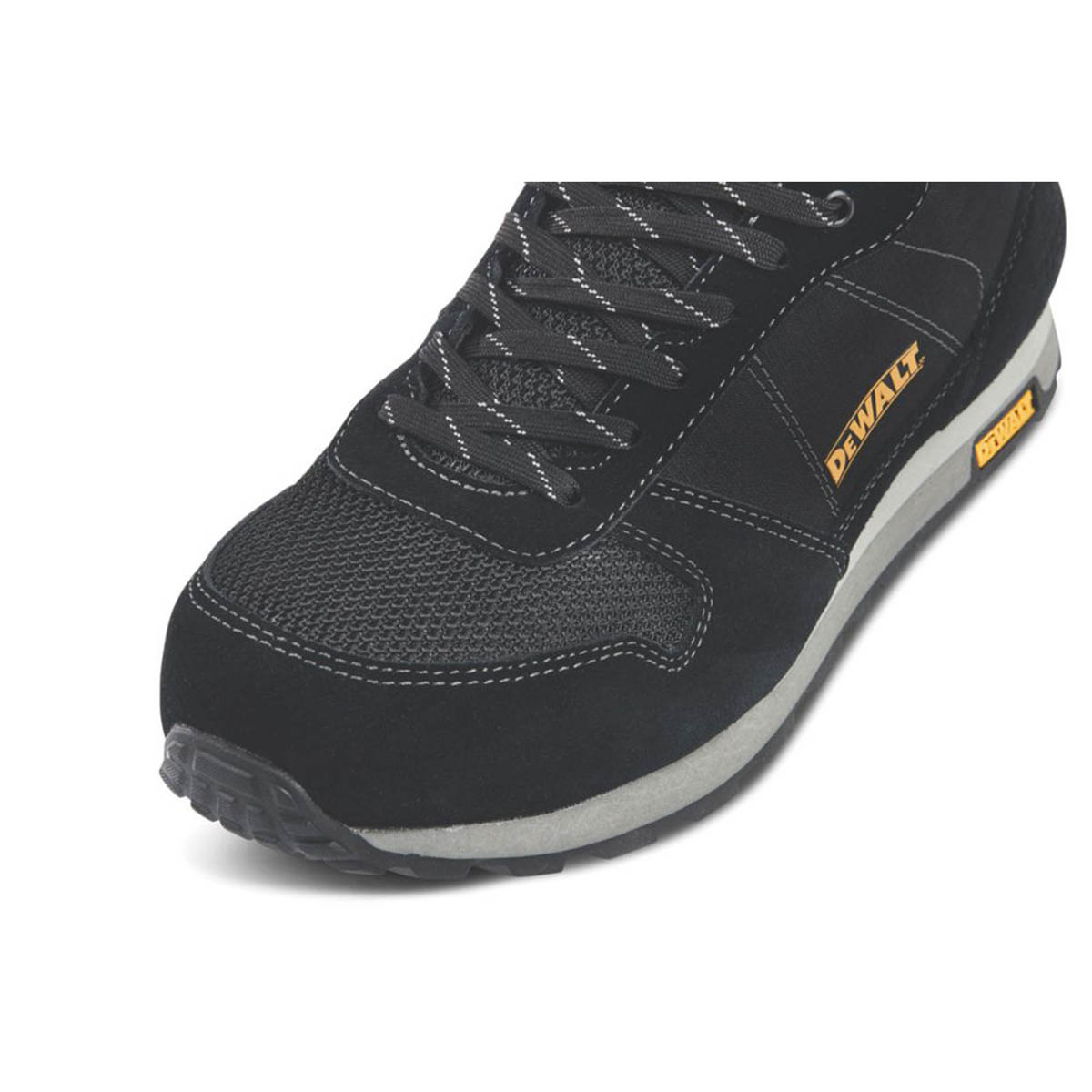 DeWalt Safety Trainers Mens Standard Fit Black Synthetic Shoes Steel Toe Size 8 - Image 5