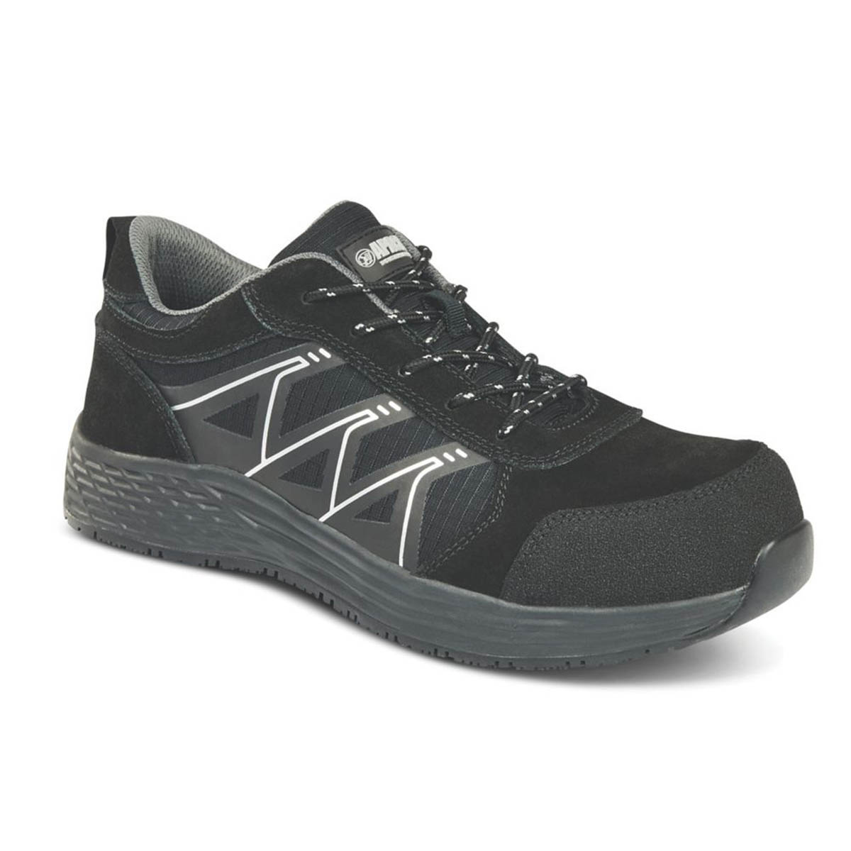 Apache Venus Mens Safety Trainers Black Metal Free Composite Toe Size 7 - Image 1
