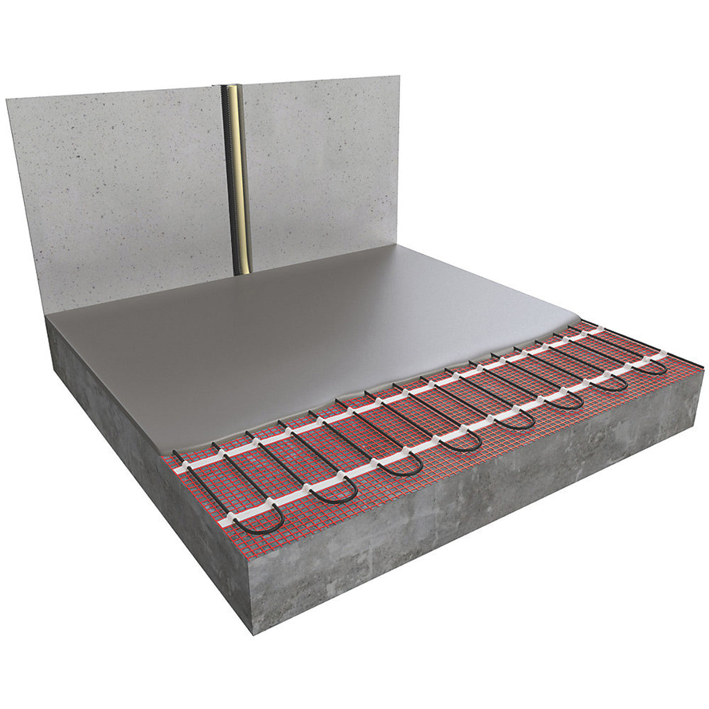 Underfloor Heating Mat Electric Single Sided Self Adhesive Base 150 W/m² 10m² - Image 5