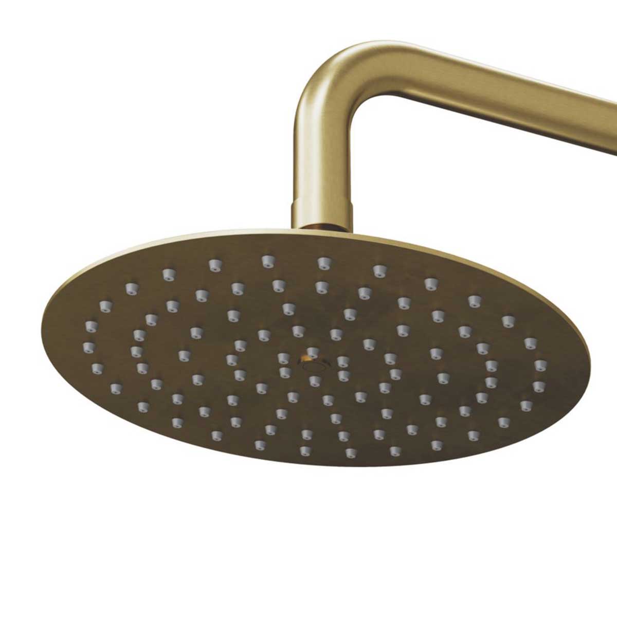 Swirl Mixer Shower Concealed Multi Head Rear Fed Satin Brass Round Head - Image 2