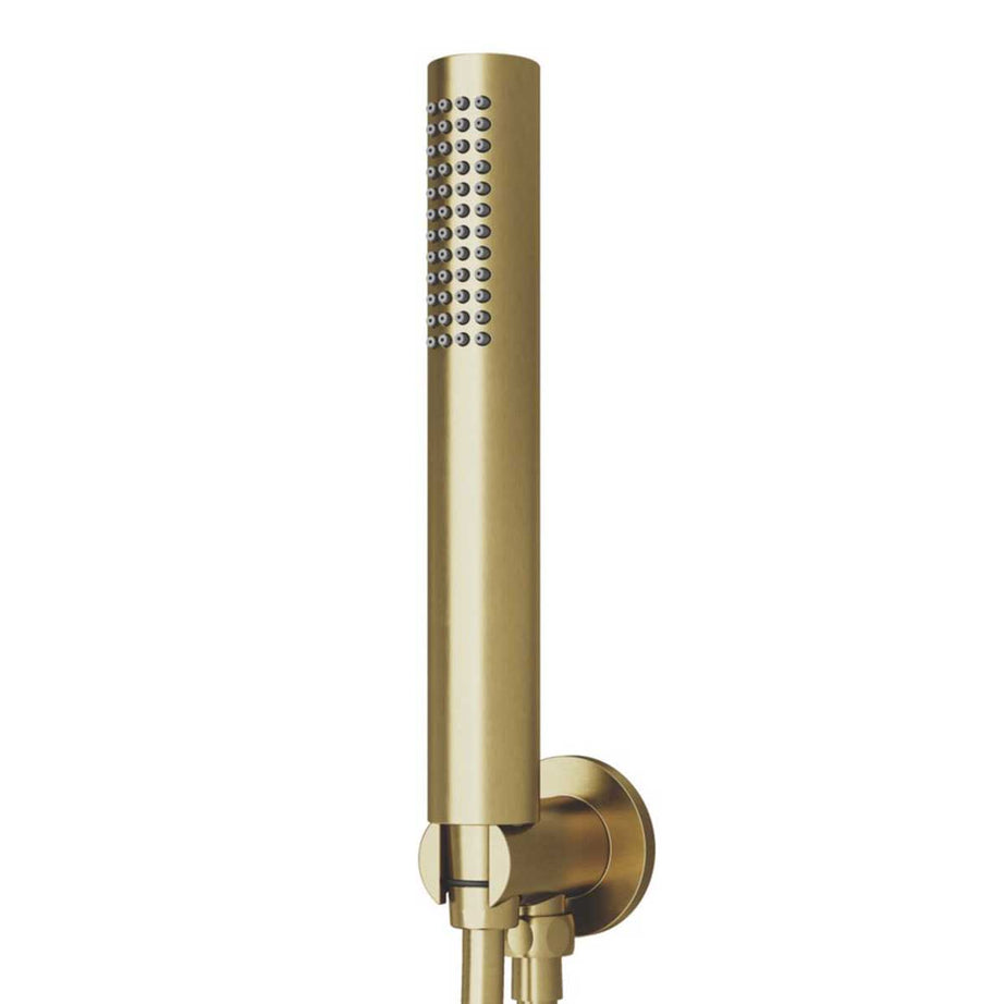Swirl Mixer Shower Concealed Multi Head Rear Fed Satin Brass Round Head - Image 4
