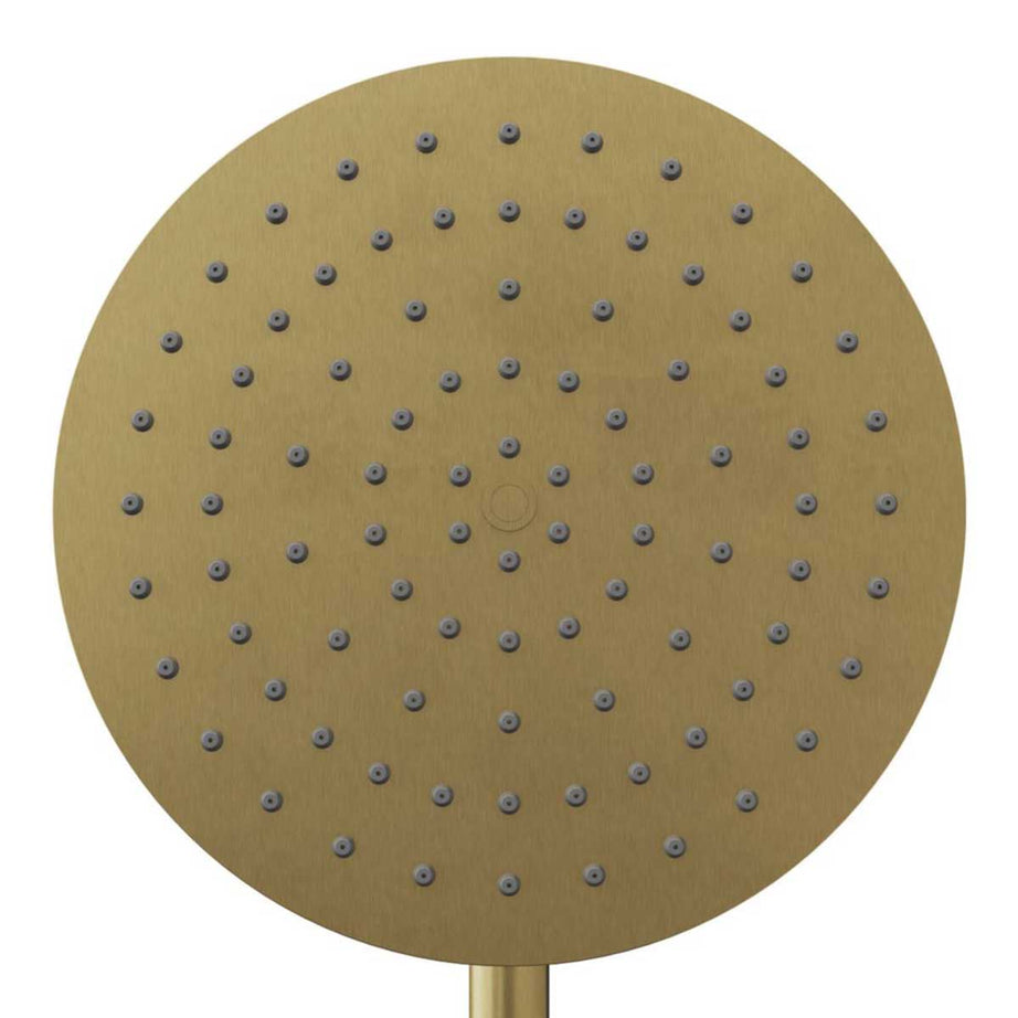 Swirl Mixer Shower Concealed Multi Head Rear Fed Satin Brass Round Head - Image 5