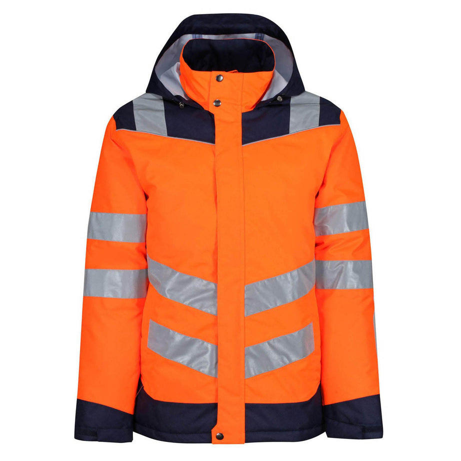 Regatta Hi Vis Jacket Mens Orange Safety Thermogen Heated Waterproof Size XXXL - Image 1