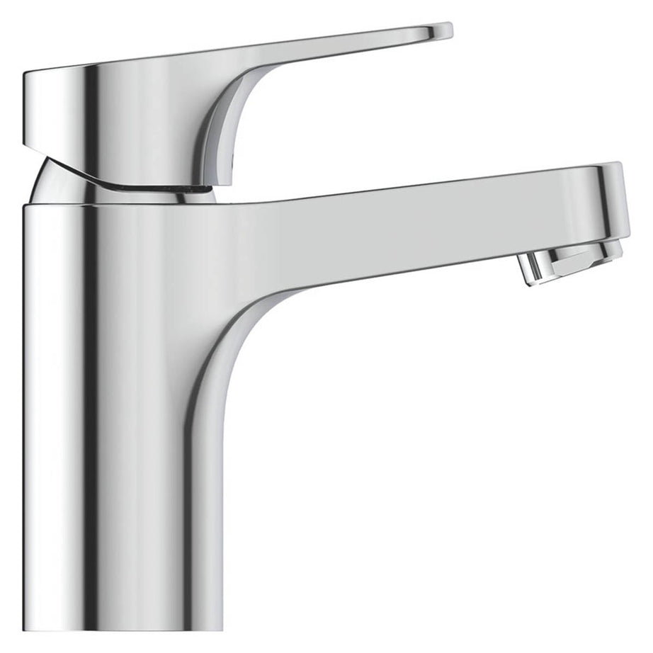 Bathroom Basin Tap Mono Mixer Chrome Single Lever Clicker Waste Contemporary - Image 2