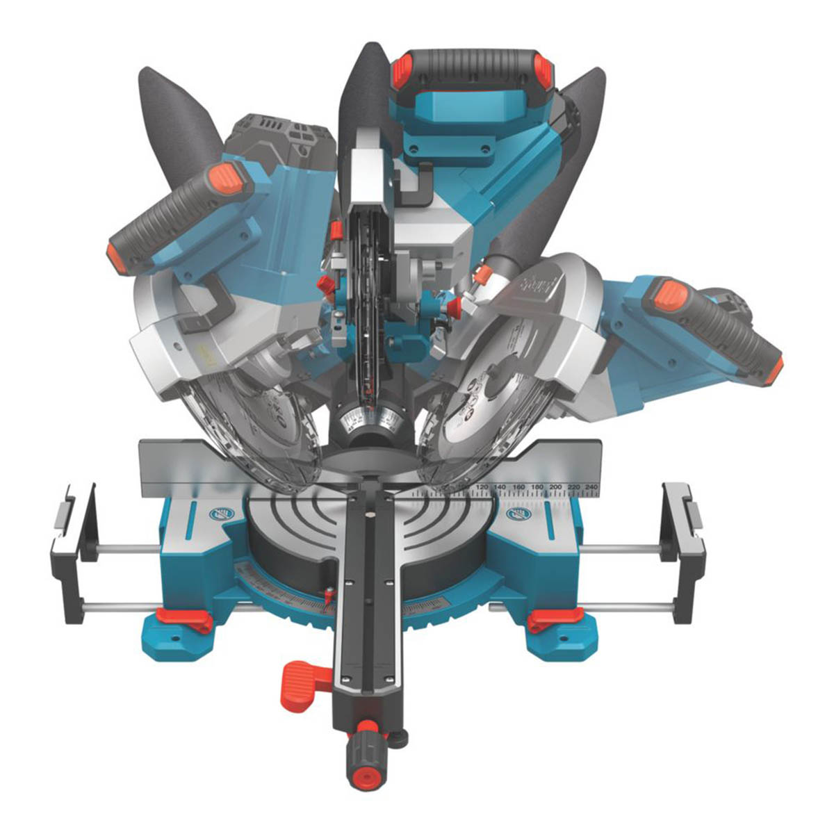 Erbauer Compound Mitre Saw Electric ERB1074MSW 254mm Double Bevel Sliding 1800W - Image 6