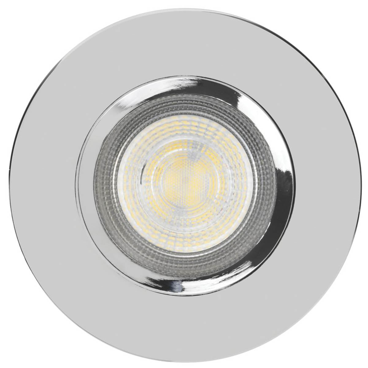 LED Downlights Dimmable Ceiling Light Chrome Warm White Round 400lm Pack Of 10 - Image 4