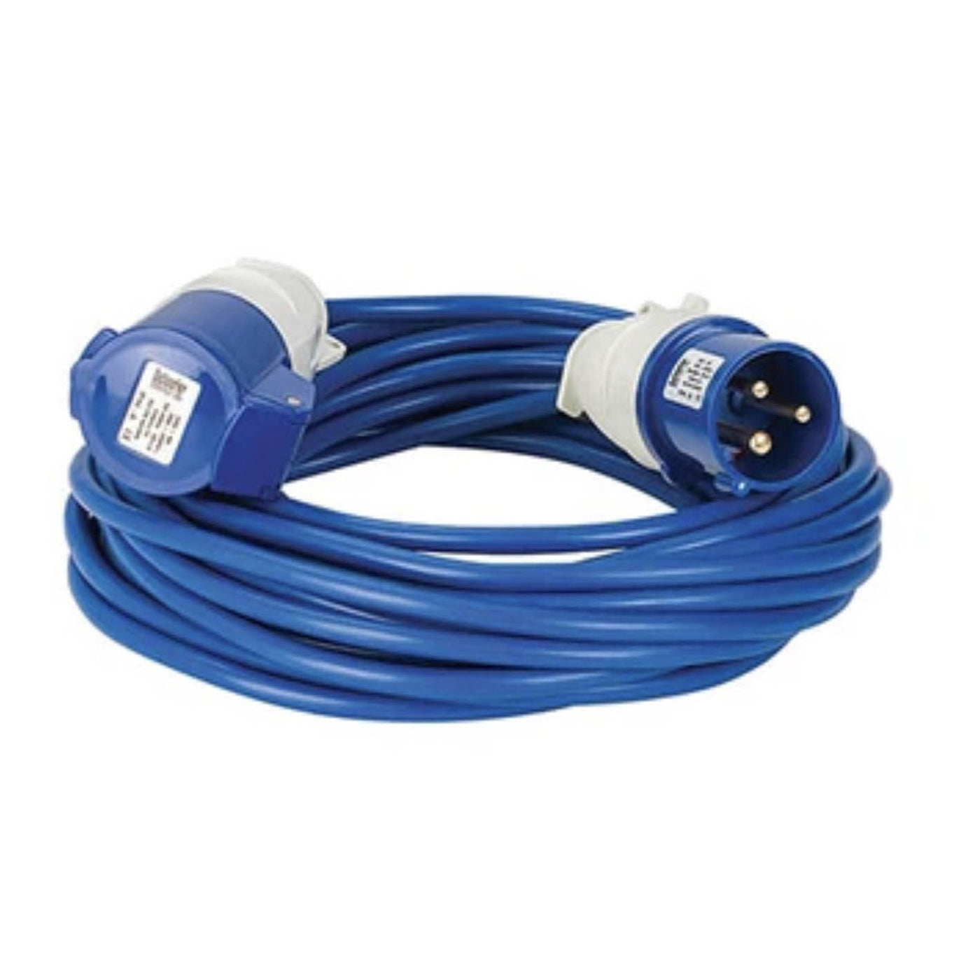 Defender Extension Lead Blue 2.5mm2 16A Heavy Duty Industrial IP44 14m - Image 1