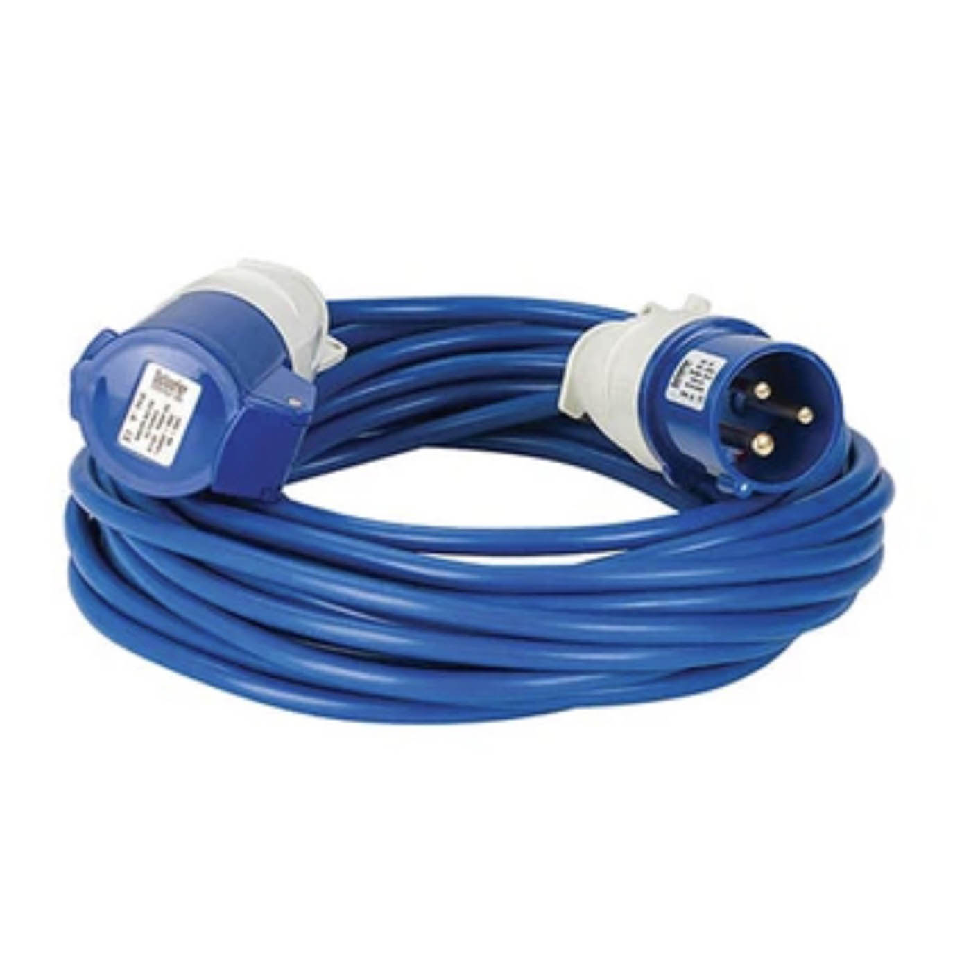 Defender Extension Lead Blue 2.5mm2 16A Heavy Duty Industrial IP44 14m - Image 1