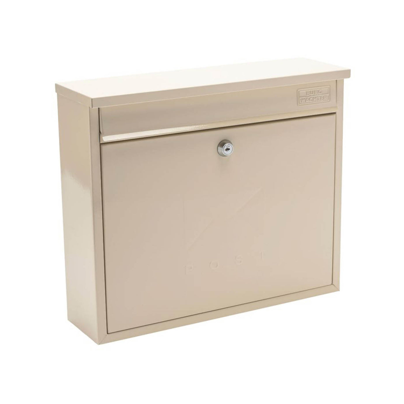 Burg-Wachter Post Box Elegance Cream Powder-Coated Letterbox Steel 2 Keys - Image 1