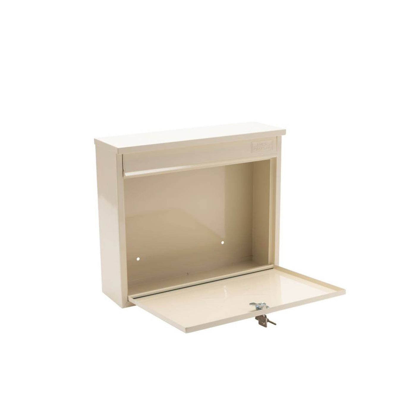 Burg-Wachter Post Box Elegance Cream Powder-Coated Letterbox Steel 2 Keys - Image 2