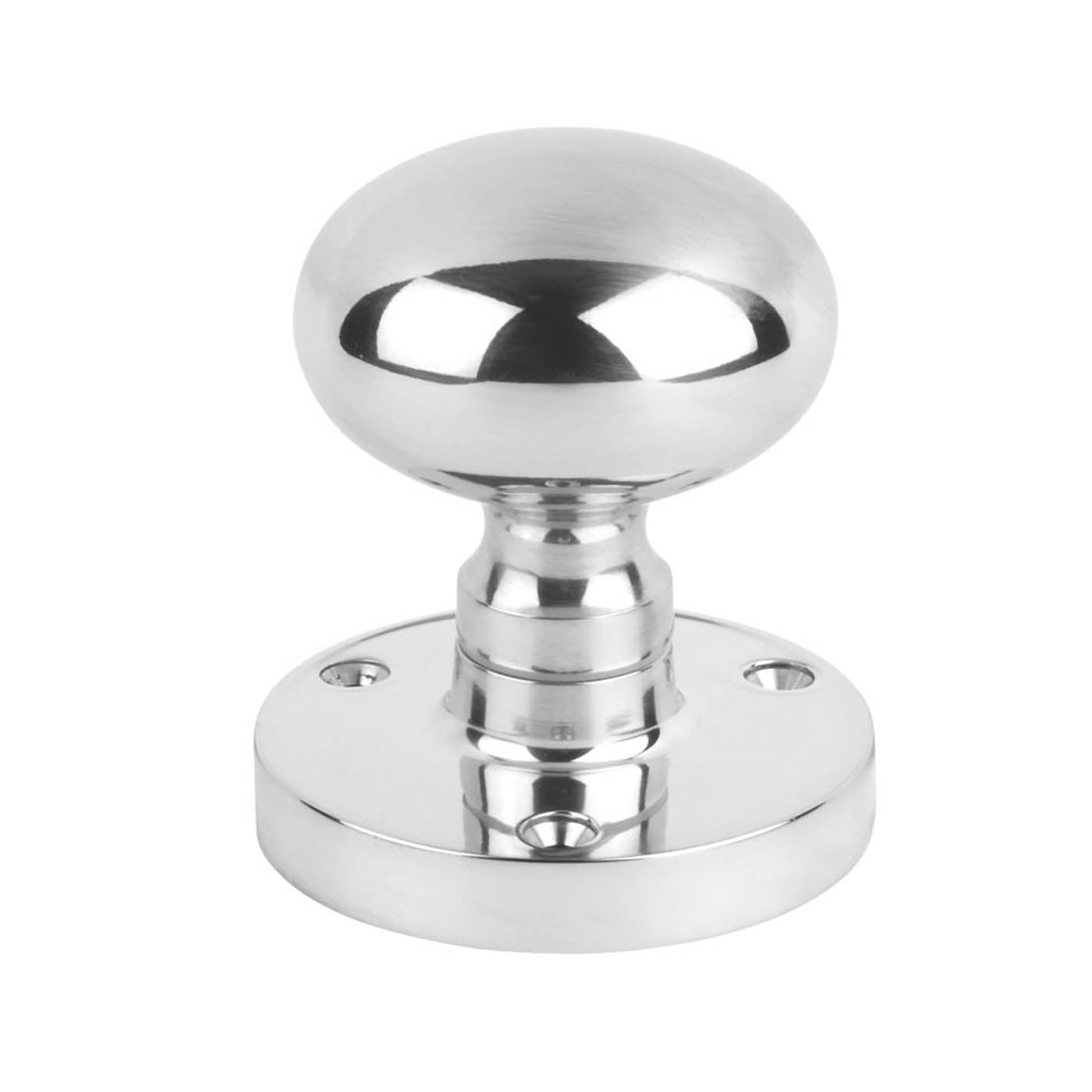 Carlisle Brass Mortice Door Knob Pair Metal Polished Chrome Internal 61mm - Image 2