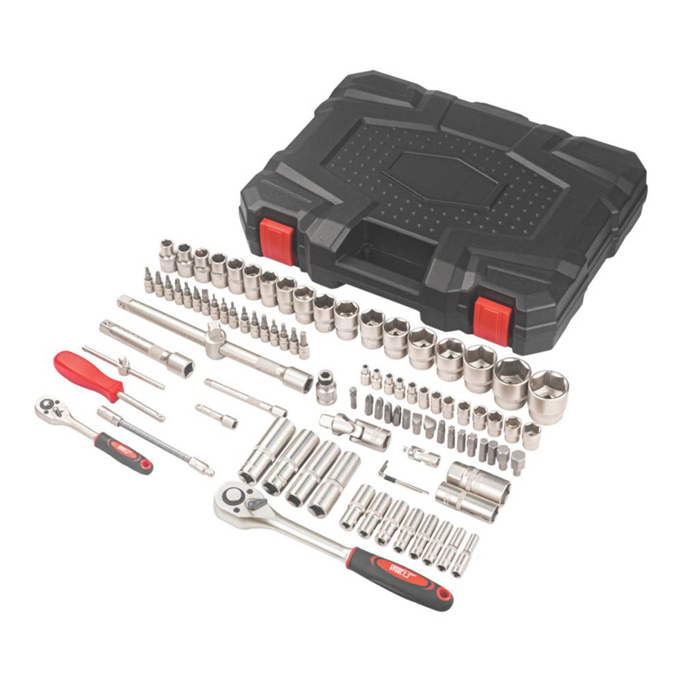 Forge Steel  3/8”, 1/4” & 1/2“ Drive Socket Set 94 Pieces - Image 1