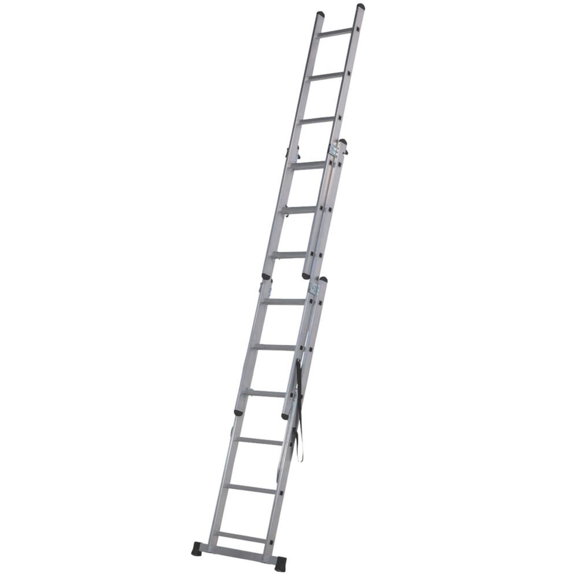 Combination Ladder 3 Section 4 Way Aluminium Extension Stepladder Non-Slip - Image 3