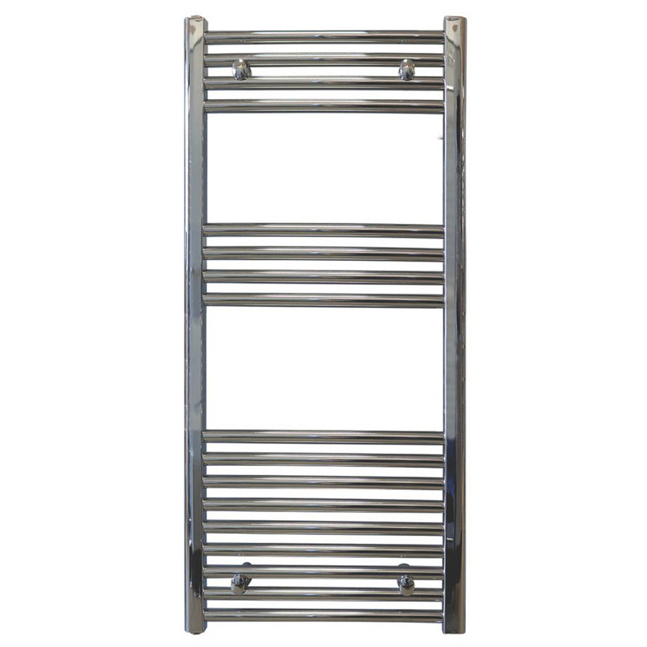 Towelrads Towel Rail Radiator Chrome Flat Bathroom Warmer Ladder (H)100x(W)40cm - Image 1