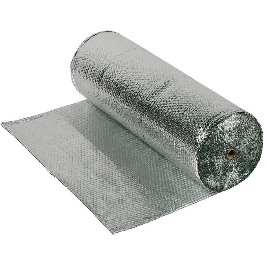 YBS Foil Insulation Double Reflective Aluminium Bubble Walls Roofs 25x1.5m - Image 1
