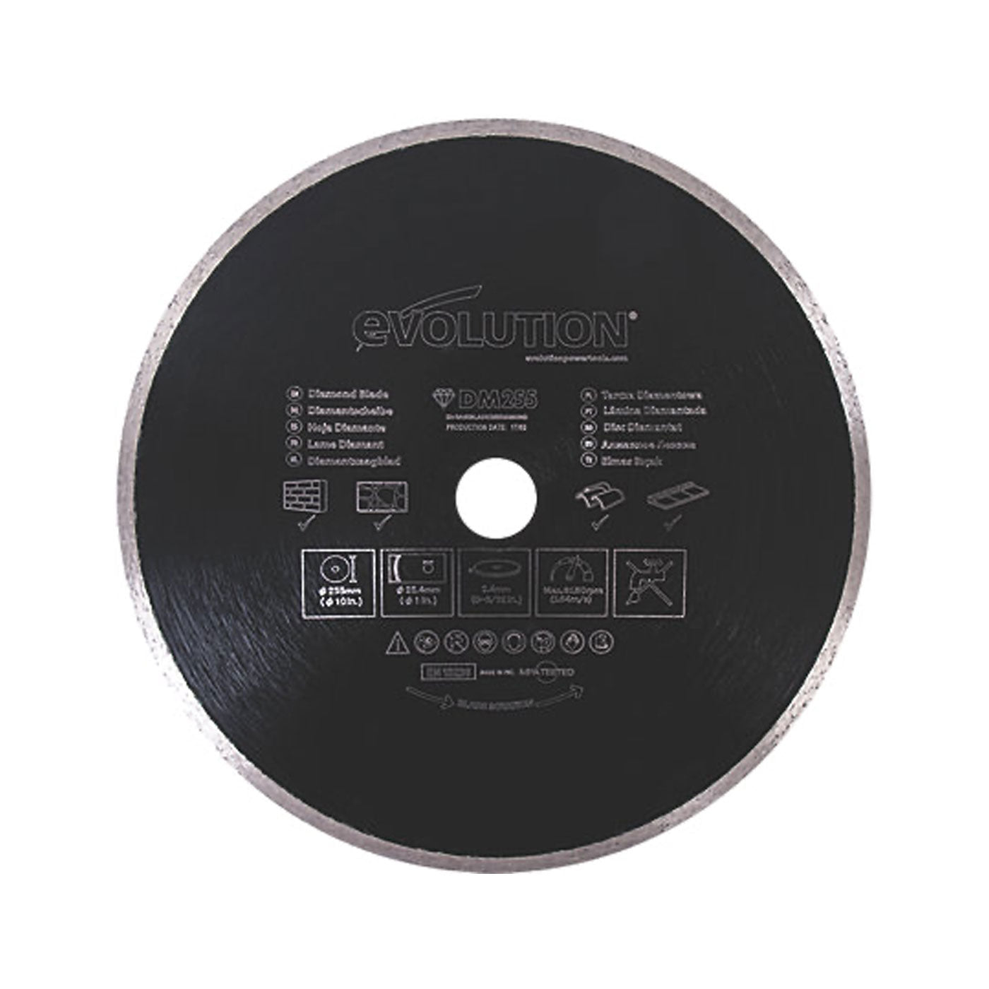 Evolution Diamond Blade RAGEBLADE255DIAMOND Masonry Dry Use 255x25.4mm - Image 2