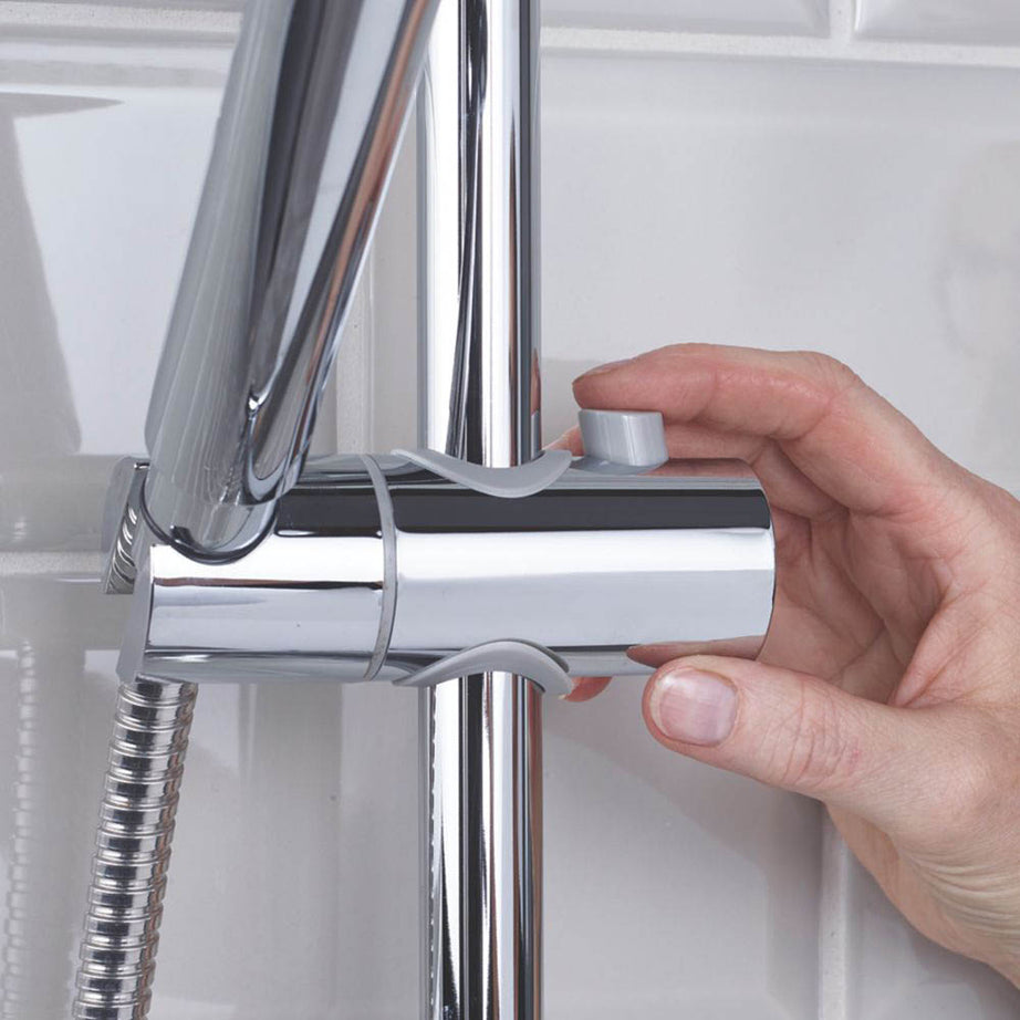 Bristan Thermostatic Mixer Shower Chrome Exposed 3 Spray Patter Twin Round Head - Image 5