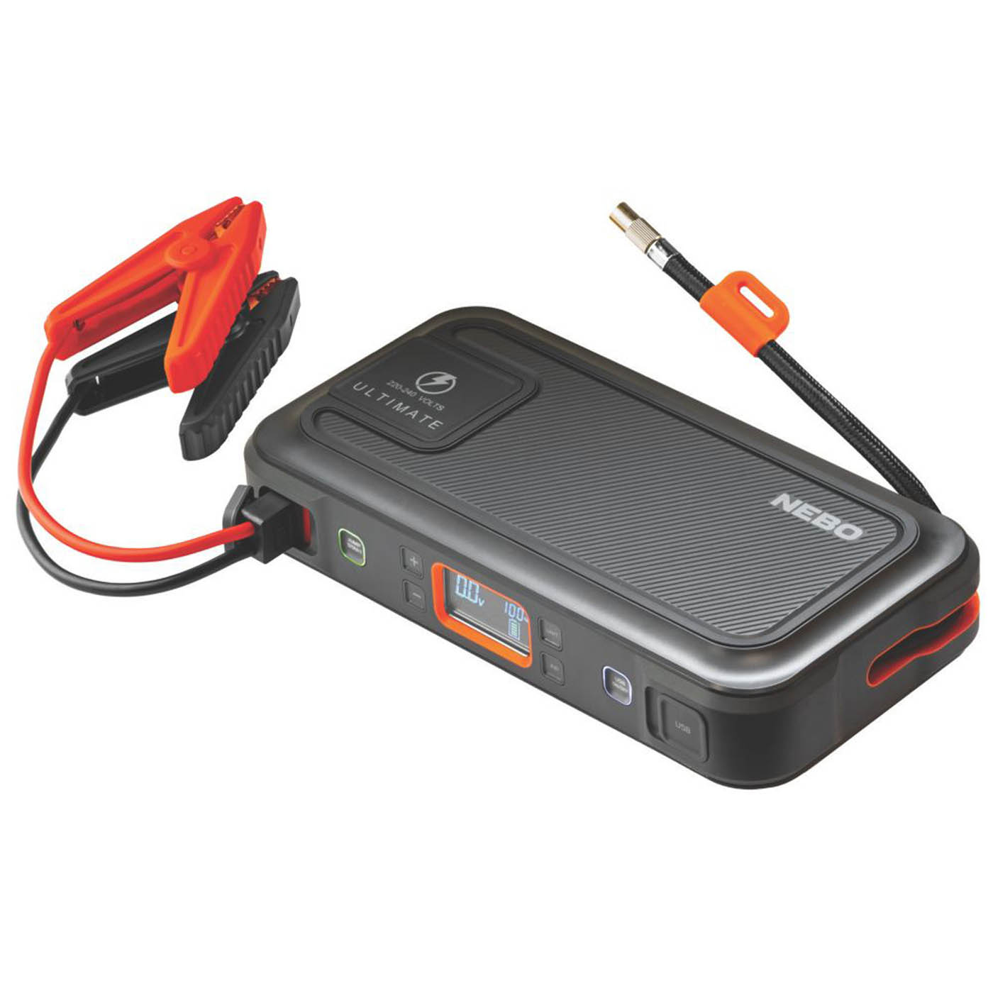 Nebo Ultimate 5.0Ah Li-Ion Jump Starter + Type A & C USB Charger - Image 1