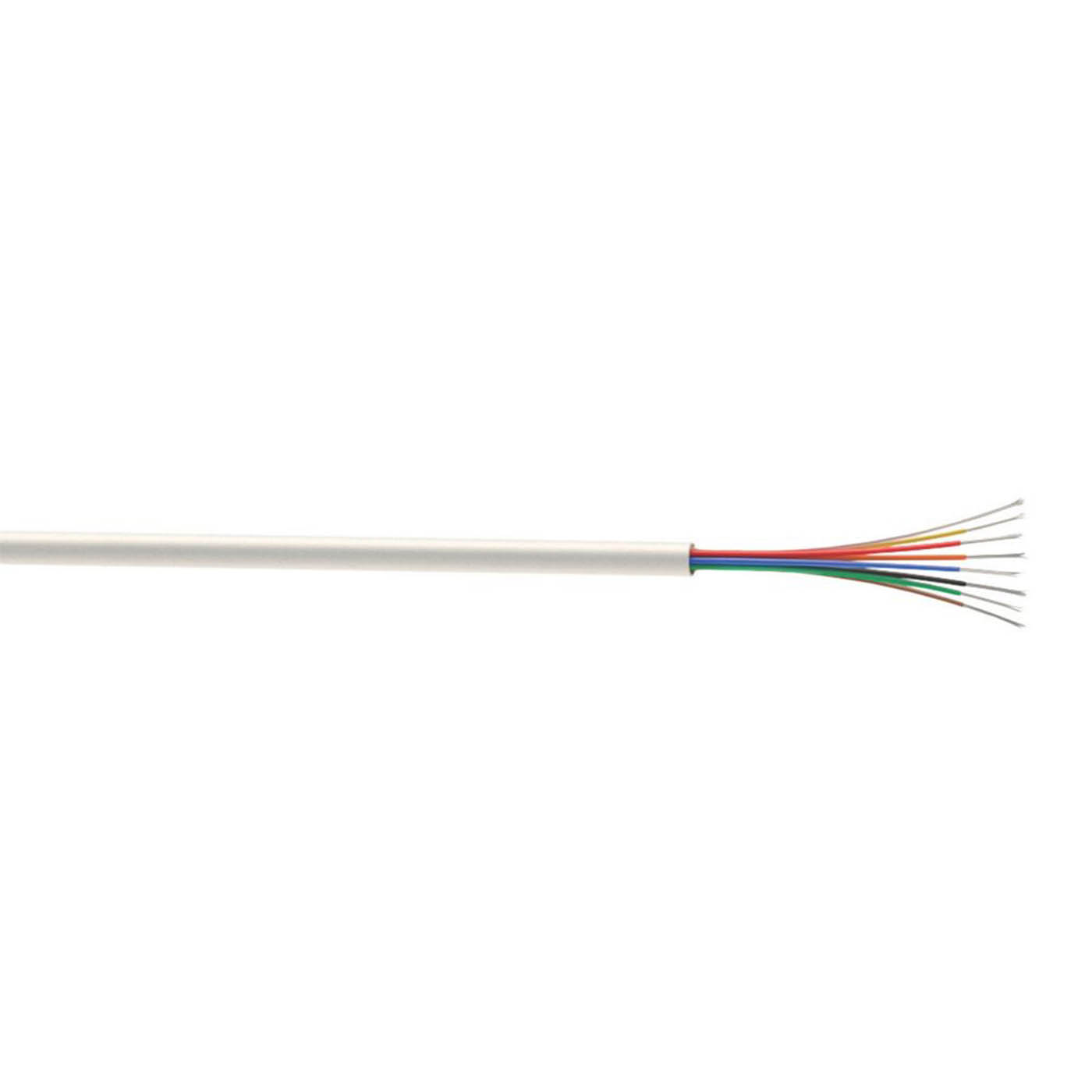 Time Alarm Cable SF519JY White 8 Core Round 0.22mm² Indoor 3.4mm Drum 50m - Image 1