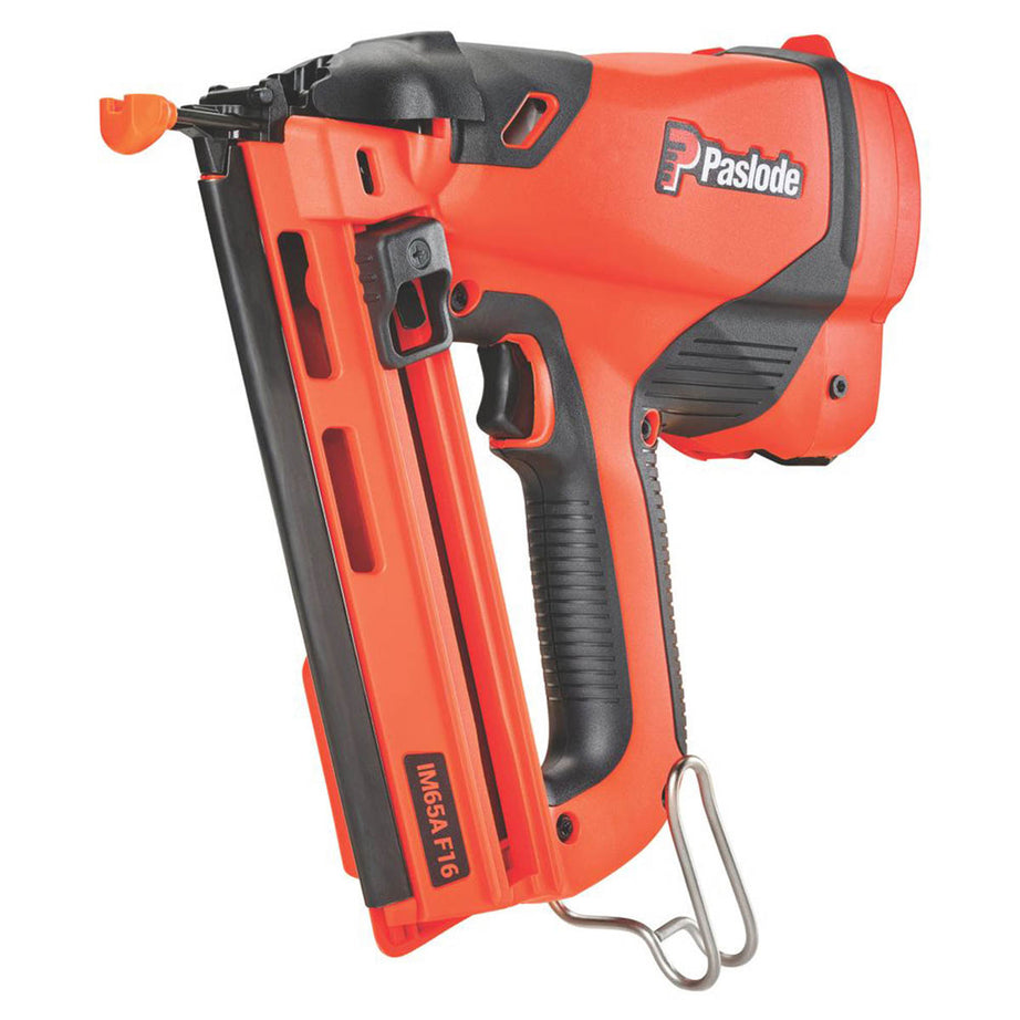 Paslode Gas Nail Gun Cordless 7.4V 2.1Ah IM65AF16 Second Fix 63mm Brad Nailer - Image 1