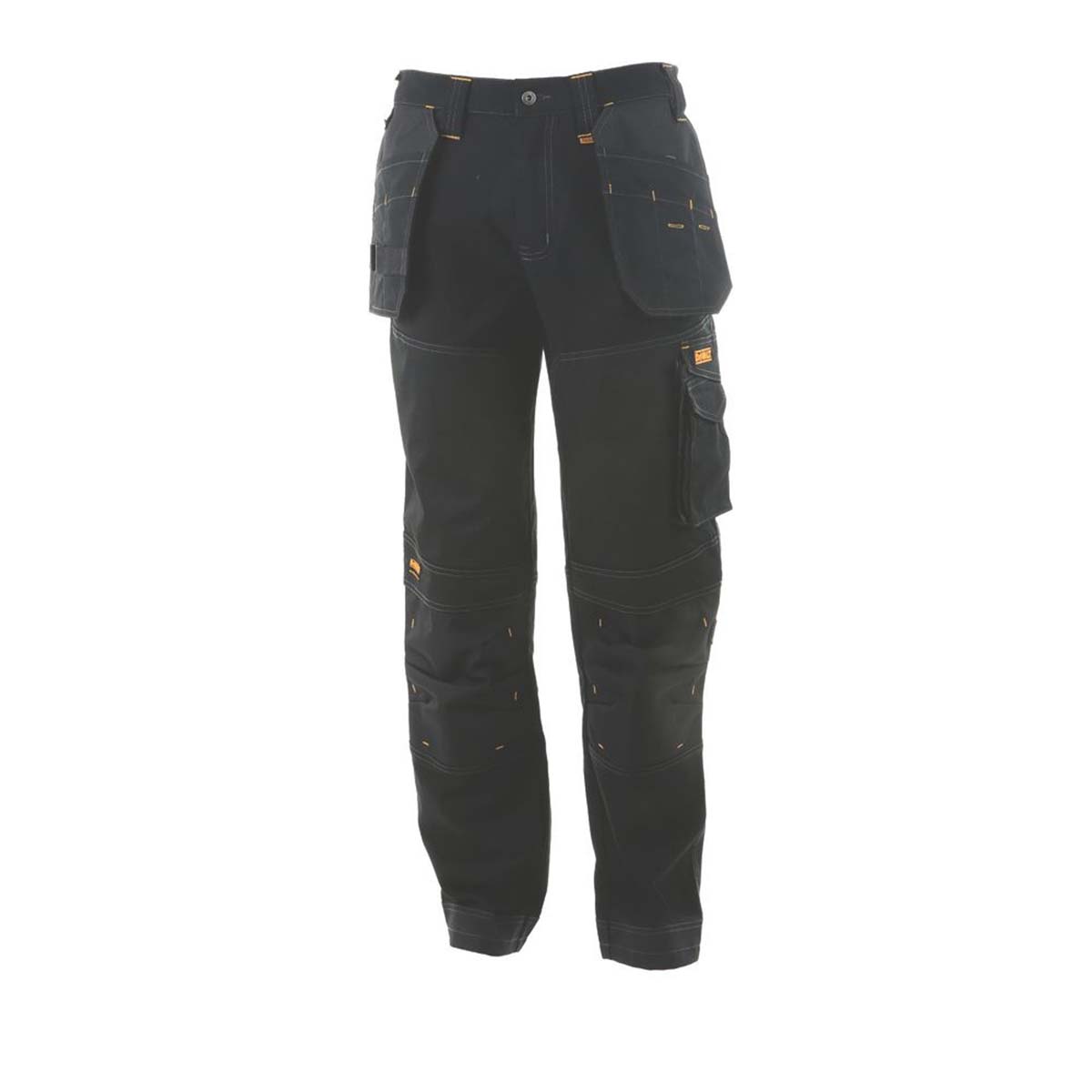 DeWalt Work Trousers Mens Regular Fit Black Multi Pockets Stretch 32"W 31"L - Image 1