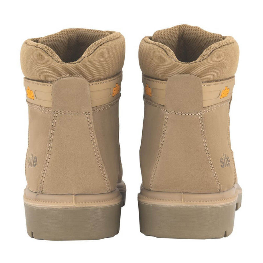 Site Safety Boots Mens Standard Fit Stone Leather Steel Toe Work Shoes Size 10 - Image 6