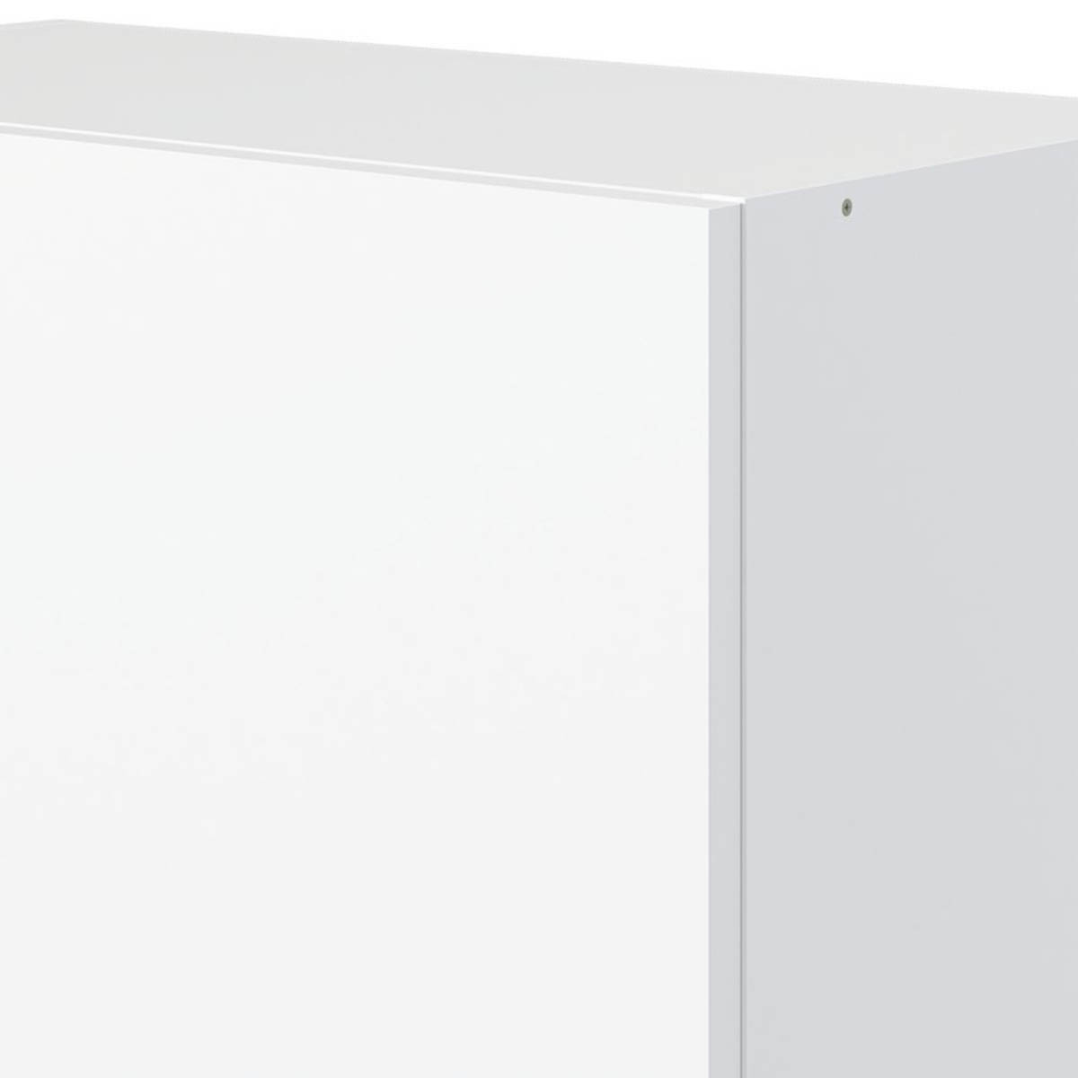 Kitchen Wall Unit Cabinet Matt White 1 Door Storage Cupboard 60x32x55cm - Image 5