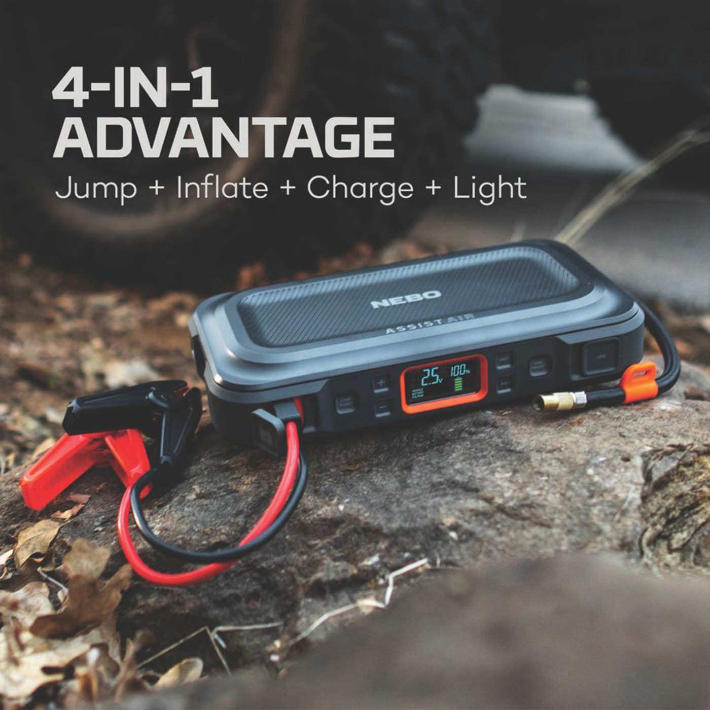 Nebo Assist 5.0Ah Li-Ion Jump Starter + Type A & C USB Charger - Image 4