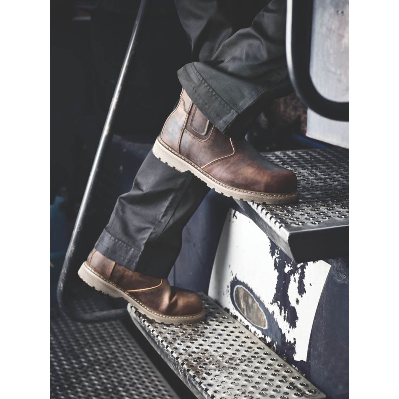 Site Safety Dealer Boots Mens Wide Fit Brown Work Shoes Steel Toe Size 15 - Image 3