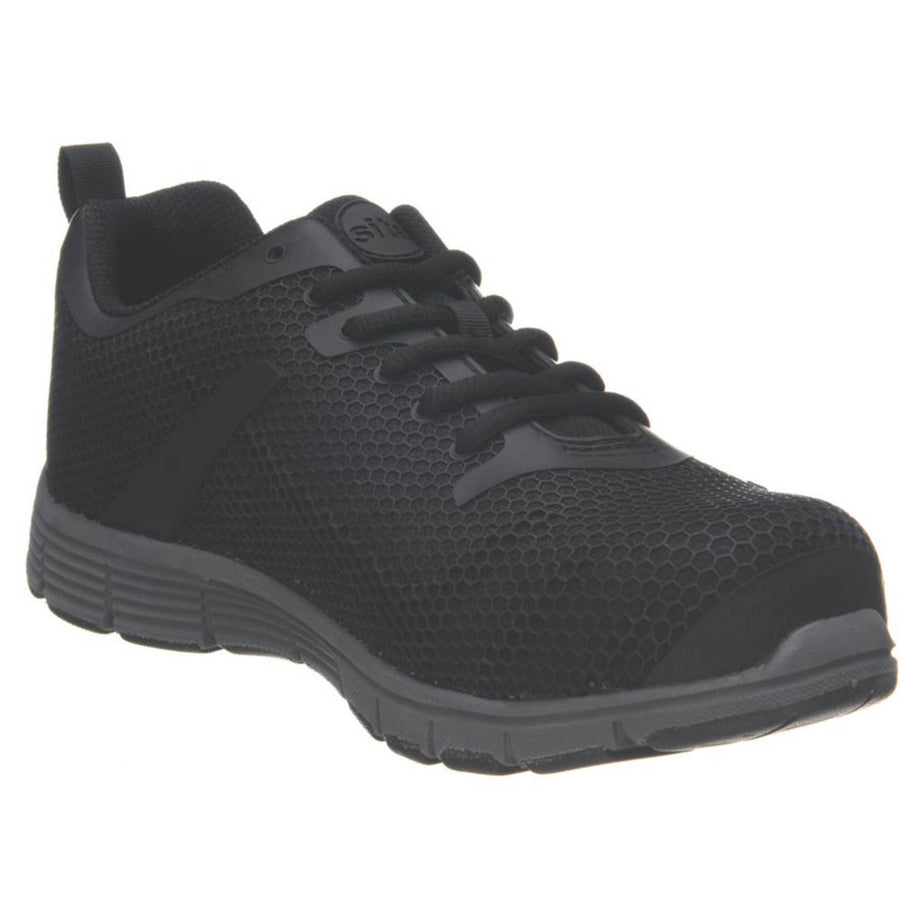 Site Safety Trainers Mens Wide Fit Black Breathable Work Shoes Steel Toe Size 13 - Image 1