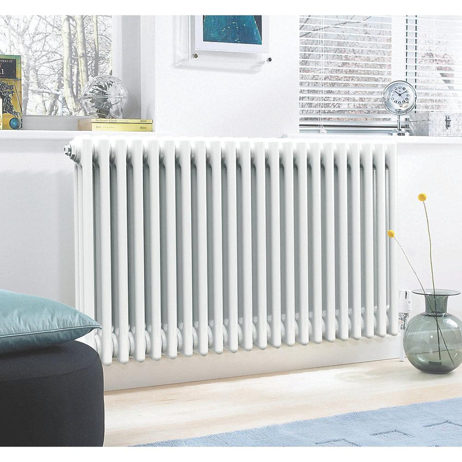 Acova 3 Column Radiator Classic White Horizontal Steel 877W (H)50x(W)81.2 cm - Image 2