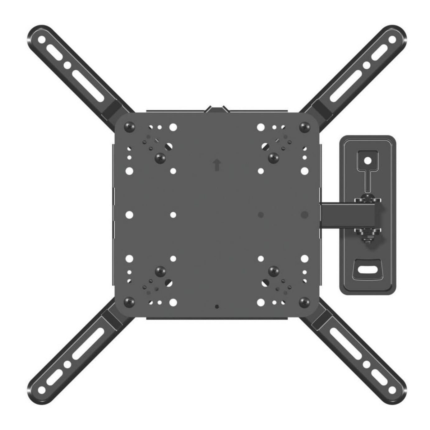 Secura Universal TV Bracket Full Motion QMF110-B2 Black Metal Tilt 10" - 50" - Image 2