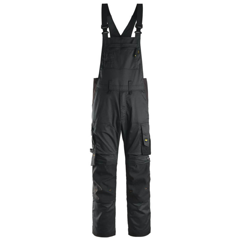 Snickers Work Overalls Bib And Brace Mens Black Multi Pockets Large 39"W 32"L - Image 1