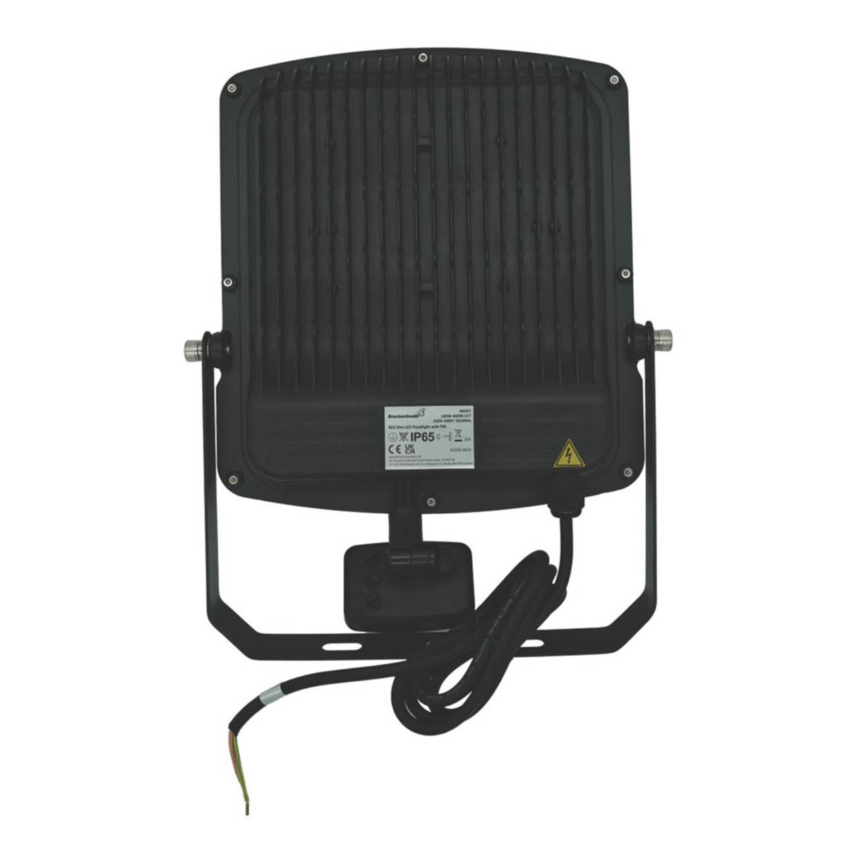 Brackenheath Floodlight LED Cool White PIR Sensor Aluminium Black Outdoor - Image 3