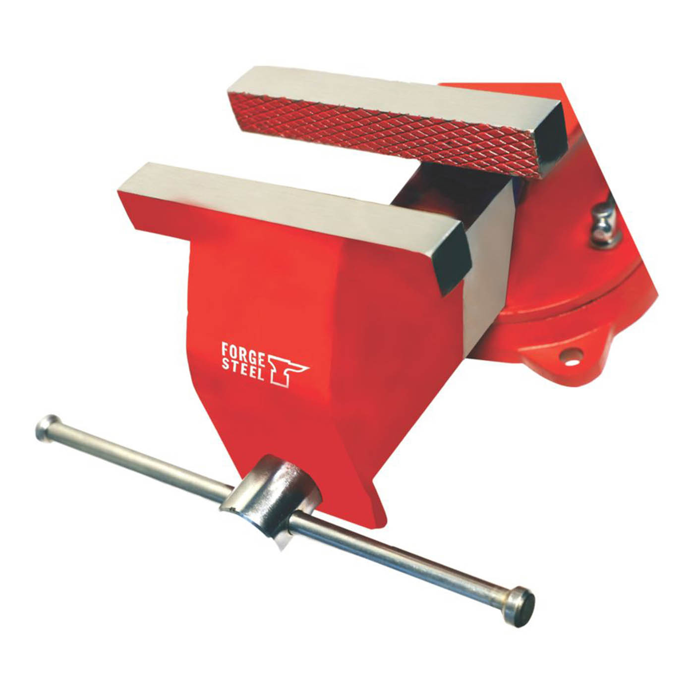Forge Steel Workshop Vice Cast Iron Swivel Base Counter Mounted 4.64in - Image 2