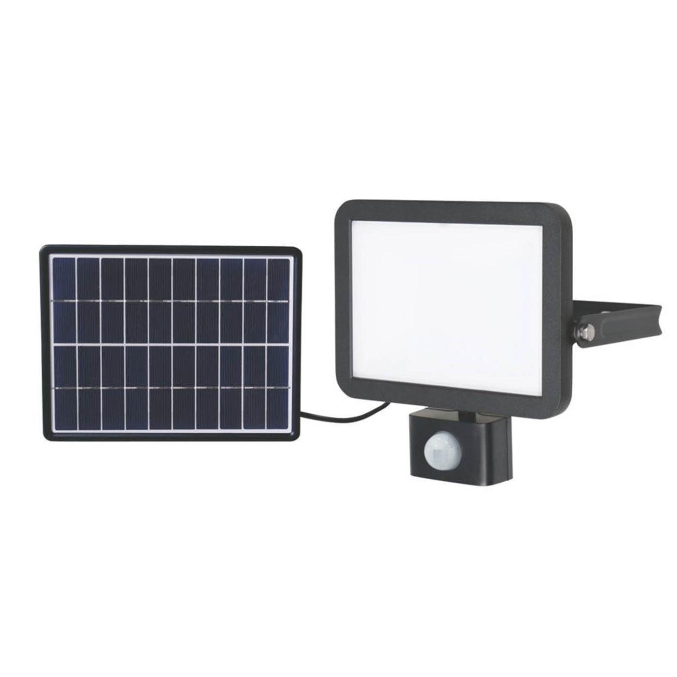 Lap LED Solar Floodlight Outdoor Light Rb0258A With PIR 18W Cool White 1200lm - Image 1