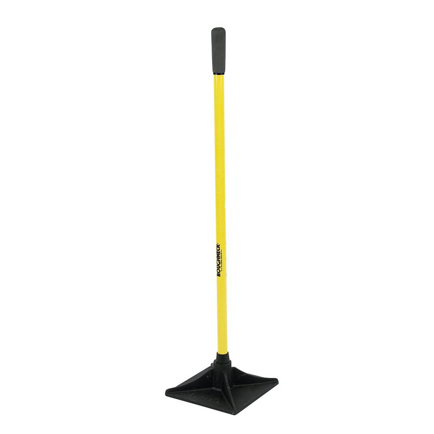 Roughneck Tamper 10" Iron Head Fibreglass Shaft Soft-Grip Handles Large Base - Image 2
