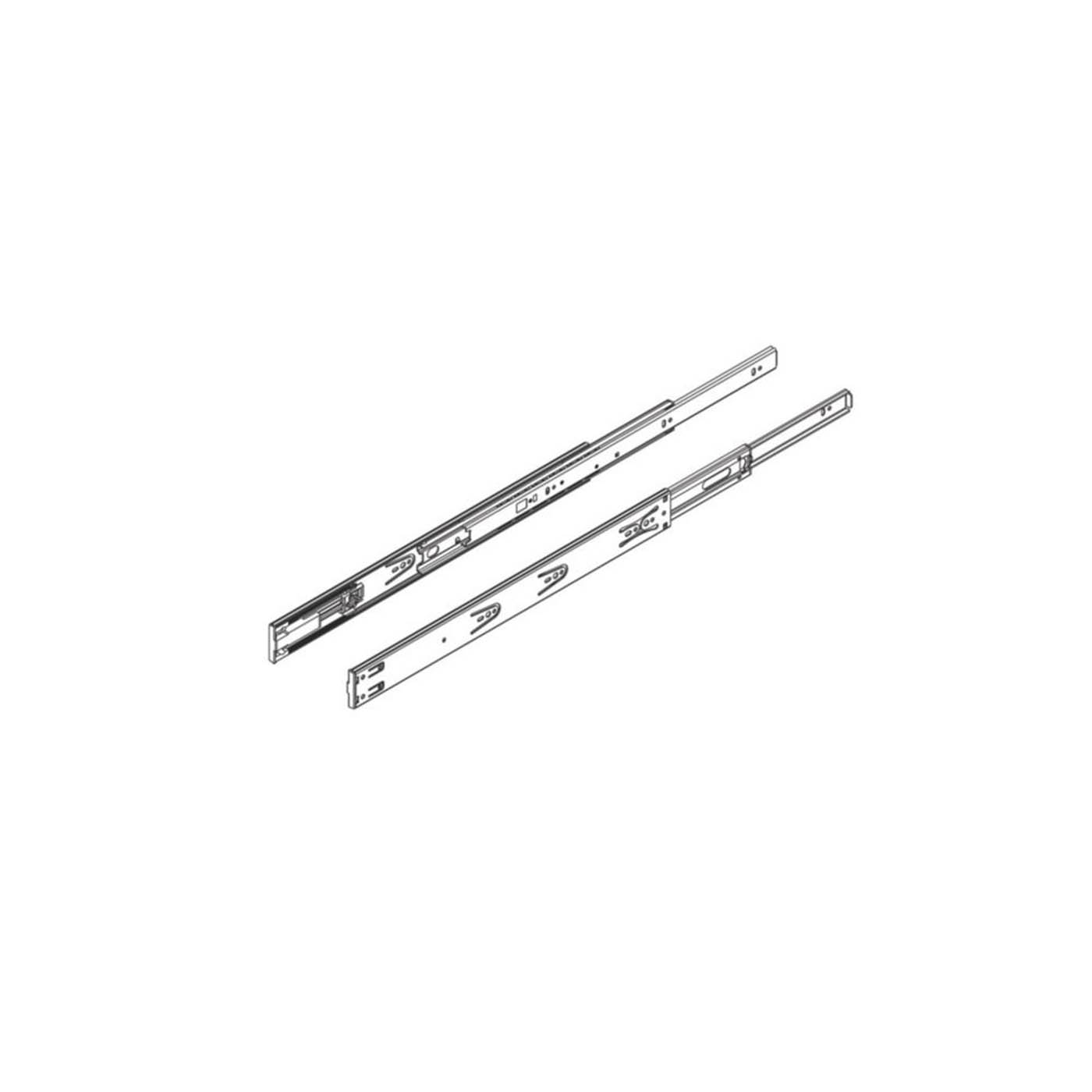 Essentials Drawer Runners Ball Bearing Self Closing Heavy Duty 500mm 2 Pack - Image 6
