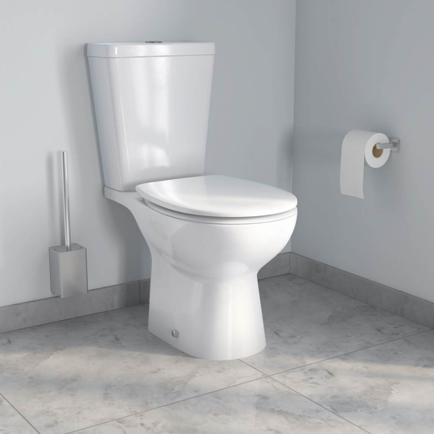 Swirl Enz Soft-Close Compact Rimless Toilet with Cistern Dual-Flush 4.5Ltr - Image 2
