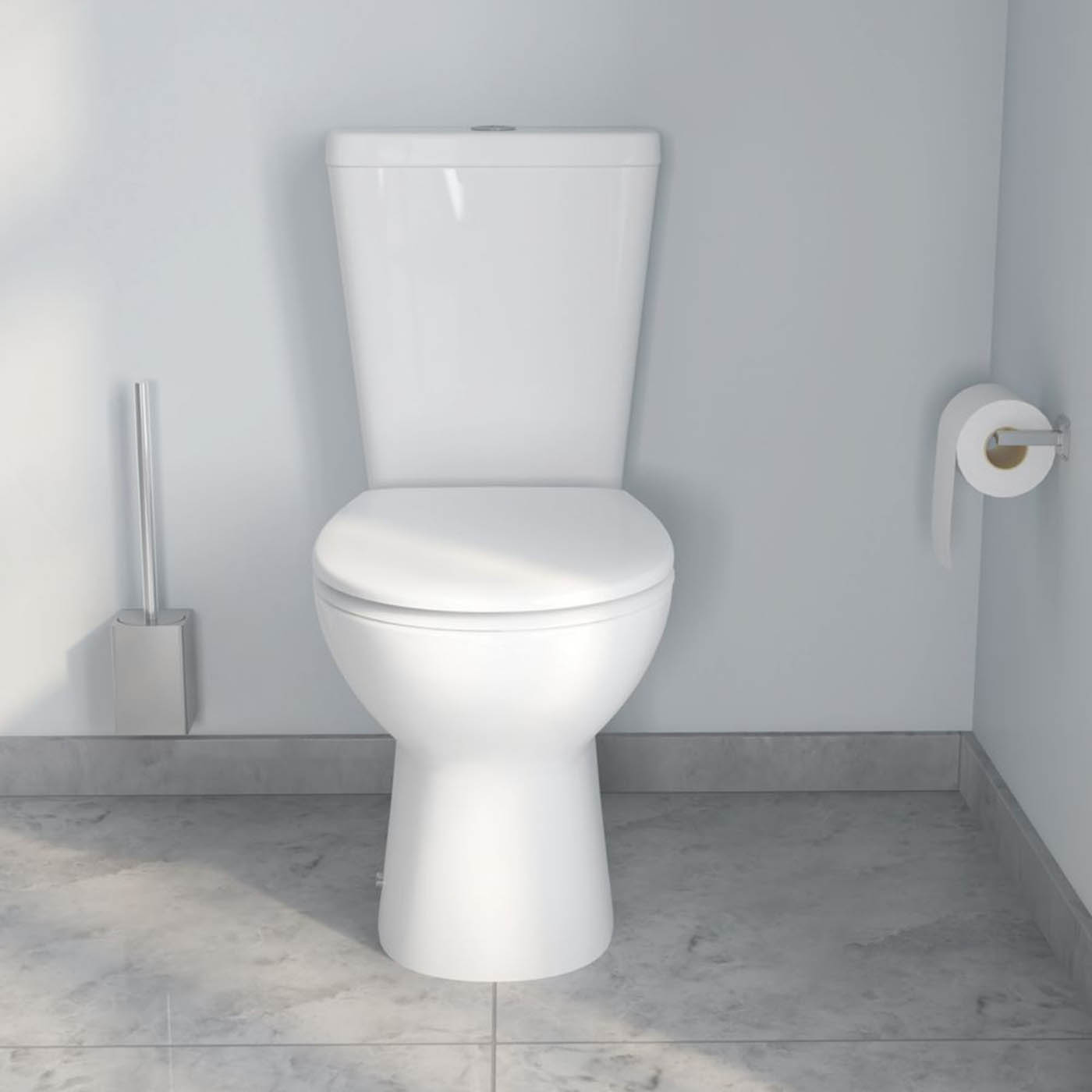 Swirl Enz Soft-Close Compact Rimless Toilet with Cistern Dual-Flush 4.5Ltr - Image 3