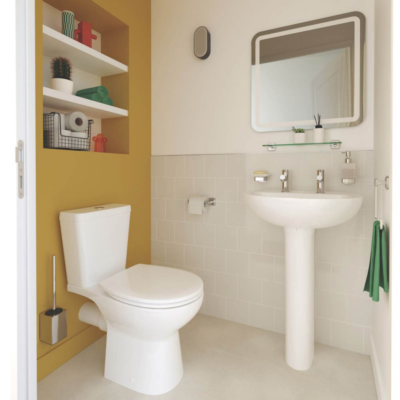 Swirl Enz Soft-Close Compact Rimless Toilet with Cistern Dual-Flush 4.5Ltr - Image 5