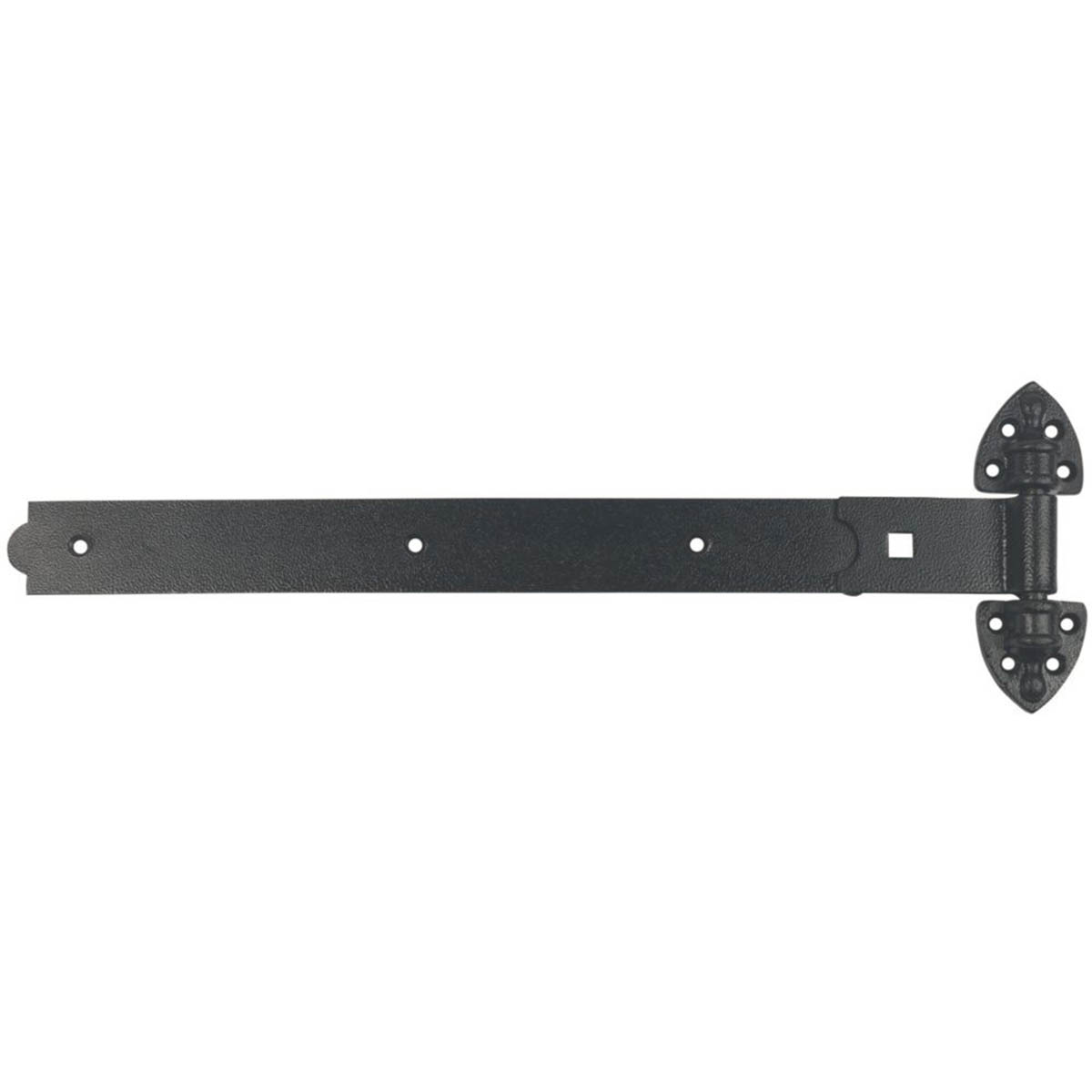GateMate Reversible Hinges Black Straight Durable 180mm x 24" x 600mm 2 Pack - Image 1